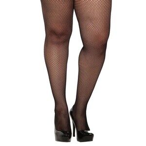 Torrid Tights Black Fishnet Stockings Footed Full length Size 3/4 Plus New 3x 4x